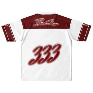 Camiseta deportiva unisex de estilo urbano con números y letras estampados con transferencia térmica, cuello en V, de secado rápido para hombre. - Product Image 3
