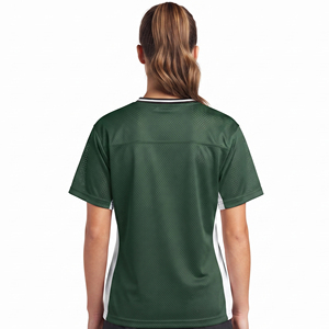 Women V-Neck Short Sleeve Lacrosse Jersey Mesh Custom Sublimated Women lacrosse Shirt Women's Lacrosse Jersey with Name Logo - Product Image 2