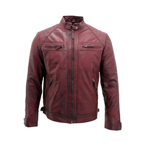Hot Selling Premium Men <b>Genuine</b> <b>Leather</b> <b>Jacket</b> 2026 New Arrival <b>Leather</b> <b>Jacket</b> Manufacturer - Product Image 1