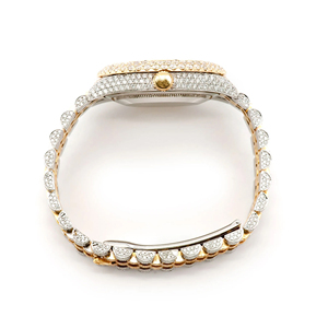 Montre Moissanite Iced Out Diamant VVS Hip Hop Tendance Acier Inoxydable Premium Quartz Bracelet 20mm Cadran en Verre - Product Image 4