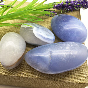 Venta al por mayor de ágata de encaje azul natural de calidad, pulida, piedra curativa, gema, joyería de ágata de encaje azul, gran oferta - Product Image 2