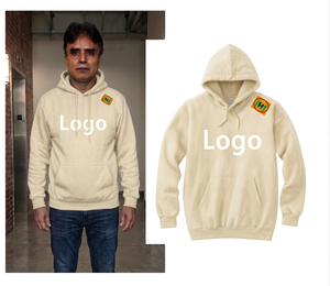 Manufacturer Wholesale Streetwear Custom logo Blank Cotton Spandex Quality Plain Brushed Winter Pullover Velvet Hoodies for Men - Product Image 1