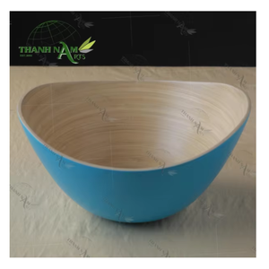 Ensemble de bols à salade en bambou durables et personnalisables, écologiques, jetables, imperméables, légers, design minimaliste, pour usage domestique - Product Image 1