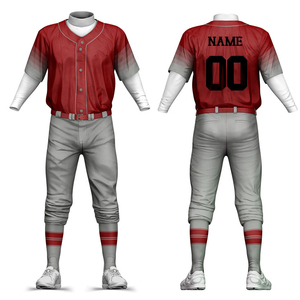 Manufacturer Custom Sublimation Baseball Jersey Pants for Clubs and <b>Schools</b> Professional Baseball <b>Uniform</b> For Team Players - Product Image 1