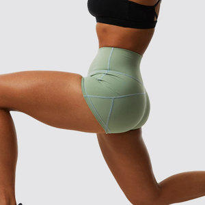 Nouveau Short de Plage Taille Haute 2026 pour Femme – Respirant, en Tricot Spandex et Polyester, Coupe Classique, Idéal pour le Fitness et le Yoga, avec Logo - Product Image 6