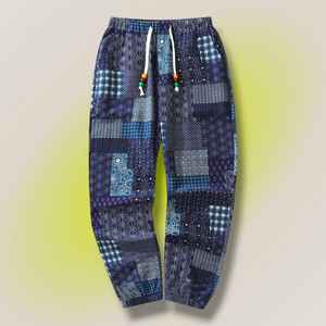 Pantalones Deportivos Ligeros Estampados para Hombre al por Mayor |   Pantalones Casuales de Verano de Corte Holgado con Bolsillos - Product Image 2