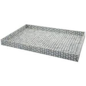 Bandeja de lujo hecha a mano con incrustaciones de nácar, moderna, cuadrada, decorativa, para el hogar, hotel y regalo de boda. - Product Image 6