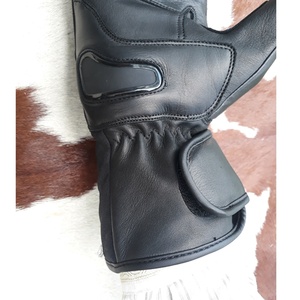 High Quality Cow Hide Short Motorbike Gloves New Model 2021 Water Resistant Hand Grips Full Finger Breathable - Product Image 6