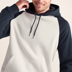 High Quality Men's Raglan Style Hoodies 100% Cotton Winter Wear Pullover Long Sleeves Outdoor Jogging Hoodies With Pockets - Product Image 6
