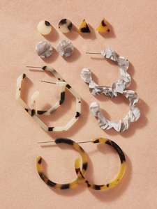 Pendientes de Cuerno Ecológicos con Diseño Único, Tonos Hermosos, Hechos a Mano, Calidad Superior, Estilo Moderno, Forma Natural, Artesanía Natural - Product Image 3