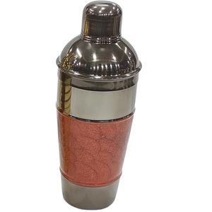 Coctelera de Lujo en Oro Rosa de 750 ml, Coctelera Cobbler de Acero Inoxidable con Patrón de Diamantes, Coctelera de Bar con Filtro, Coctelera con Logotipo Personalizado - Product Image 5