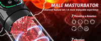 Amazon Hot Leistungsstarker 7-Stufen-Saugmodus Herren-Masturbator mit Stoß-, Rotations- und Vibrationsfunktion sowie weicher Hülle – Saugmaschine für Männer