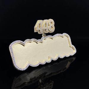 Colgante de lujo personalizado CZ Ice Boss - Product Image 1