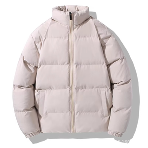 Men's Hooded Woolen Casual Stylish Custom Puffer Jacket <b>Bubble</b> <b>Coat</b> Standard Thickness Cotton Padded Winter - Product Image 4