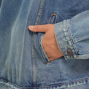 เสื้อฮู้ดดี้เดนิมผู้ชาย คุณภาพส่งออก ปากีสถาน รับผลิตแบบ OEM ODM ผู้จัดจำหน่ายเสื้อผ้าขายส่ง - Product Image 5