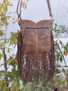 Bolso Bandolera de Cuero con Flecos Hechos a Mano, Bolso Elegante de Piel de Vaca para Mujer, Multiusos, ¡Gran Venta! - Product Image 4