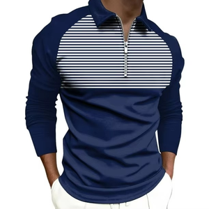 เสื้อเชิ้ตผู้ชายผ้าฝ้ายถักเนื้อนุ่มคุณภาพสูงแบบสั่งทำพิเศษ ป้องกันรอยยับ สวมใส่สบายทรงโอเวอร์ไซส์ แขนสั้น พร้อมโลโก้ - Product Image 1