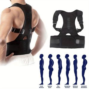 Magnetic <b>Back</b> <b>Support</b> Corrector Brace Belt Band Posture Corrector for Men and Women - Product Image 1