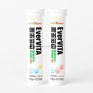 Tabletas Efervescentes de Vitamina C 1000mg con Sabor a Limón de Alta Potencia, Refuerzo de la Inmunidad, Aporte de Energía para Adultos, OEM Corea - Product Image 1