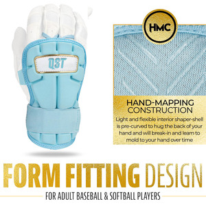 Protège-mains au bâton de baseball Softball sangle élastique poignet main dos équipement de protection adulte jeunesse taille Baseball protecteur de main - Product Image 6