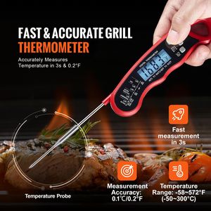"High Precision Digital Grill Thermometer for <b>Meat</b> & <b>Poultry</b> IP65 Waterproof 58-572F Range 3s Battery" - Product Image 2