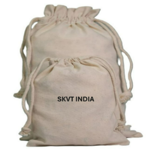 Wholesale Luxury Cotton Drawstring <b>Purse</b> Handbags Custom White Dust Pouch Eco-Friendly Durable Storage Solution Reusable Fashion - Product Image 3