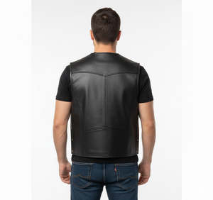 Chaleco de Motociclismo sin Mangas de Cuero Genuino, Resistente al Viento, Talla Grande, para Hombre, Personalizado, Protector, de Seguridad, 2026, Hecho en Pakistán - Product Image 5