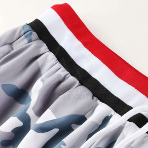 Shorts de basketball de haute qualité au design innovant, sublimation, écologiques, respirants, fermeture à cordon, couleurs personnalisées, logo - Product Image 5
