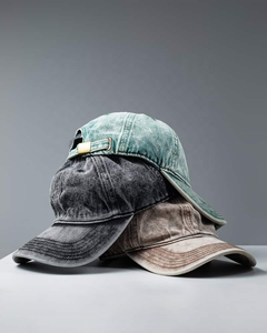 Venta al por mayor de gorras de béisbol Unisex de 6 paneles Vintage lavado desgastado gorra de béisbol Golf papá sombrero para hombres mujeres personalizado 3DEmbroidery - Product Image 1