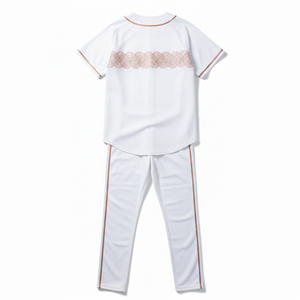 OEM <b>Custom</b> Design Mens Baseball <b>Uniform</b> Set Breathable Stripe Sublimation Jersey Pants High Quality Training Wear - Product Image 4