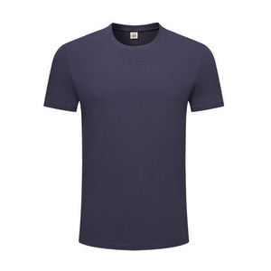 Camiseta de manga corta con cuello redondo, mezcla de algodón Sorona de 200 g/m², camiseta de moda para uso diario, top informal con cuello redondo para hombre y mujer - Product Image 5