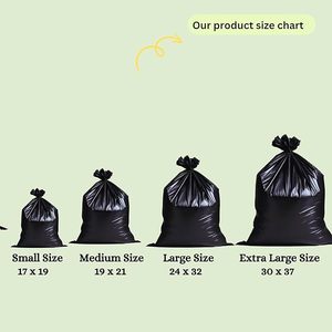 Lot de 3 sacs poubelles biodégradables très résistants, écologiques, provenant d'un fournisseur indien pour l'exportation en gros - Product Image 3