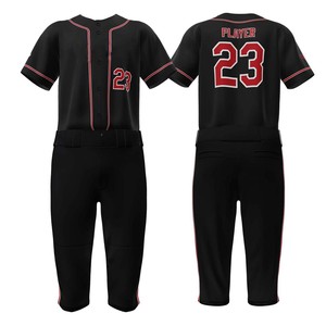 Conjunto de Uniforme de Béisbol al por Mayor, Ropa de Softbol Personalizada con Pantalones, Sudadera con Capucha, Pantalones Cortos de Malla, Botones de Entrenamiento en Equipo, Camisetas de Béisbol - Product Image 1
