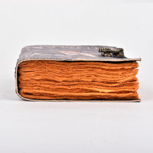 Vintage Wizard School Inspired Leather Journal <b>A5</b> With 100 Pages Lock Diary Magical Theme Writing <b>Notebook</b> Fantasy Premium Gift - Product Image 4