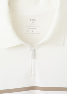 Pull décontracté pour homme à col zippé avec franges, personnalisable avec logo, en maille écologique, léger et respirant, grandes tailles - Product Image 2