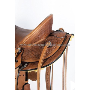 Silla de Montar Wade de Cuero Genuino Y&Z, Estilo Occidental, Herrajes de Acero Inoxidable para Uso Ecuestre, Personalizable - Product Image 5