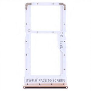 Per Xiaomi Poco X3, vassoio porta SIM e scheda Micro SD, colore oro, ricambio frontale per schermo in lega di alluminio - Product Image 2