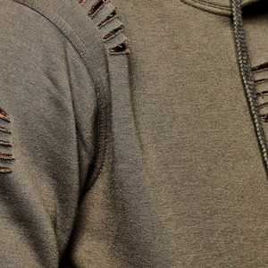 Ensemble de survêtement d'hiver pour homme de haute qualité, effet vieilli, avec pantalon de survêtement et sweat à capuche, personnalisable, avec broderie et délavage à l'acide - Product Image 5