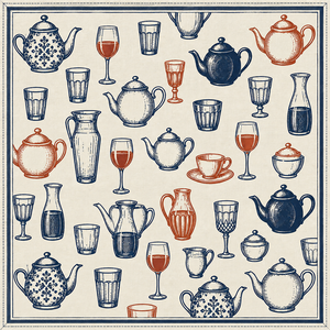 Serviette de table en coton imprimé de qualité supérieure avec motif floral rouge aux coins et sur le bord – Serviette de table décorative élégante pour la maison, l'hôtel - Product Image 4