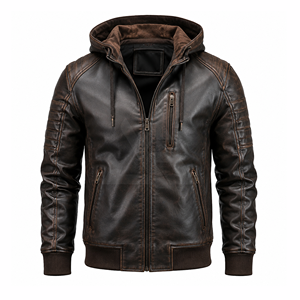 Luxury Men's Cowhide <b>Leather</b> Motorcycle <b>Jacket</b> Custom Brand OEM Production Wholesale Fashion Apparel Supplier Worldwide - Product Image 1