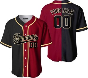 Nouveau style de maillot de baseball, personnalisation du logo, design unisexe, maillot court en mesh, sublimation, broderie, uniforme d'équipe, 100% polyester - Product Image 1