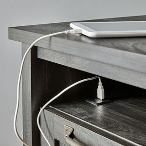 Tavolino USB moderno casale con finitura nera per mobili da soggiorno - Product Image 4