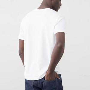 Camiseta de Manga Corta Casual para Hombre, Cuello en V, Corte Ajustado, 100% Algodón, Ecológica, de Secado Rápido, Calidad de Marca - Product Image 3