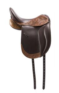 Silla de montar de cuero de primera calidad con asiento acolchado para la comodidad del jinete y la reducción de la fatiga al montar. - Product Image 2