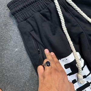 Conjuntos de chándal de forro polar ecológicos Flare, pantalones de chándal jogger, chándales apilados personalizados de invierno con lavado vintage, efecto desgastado y lavado ácido - Product Image 2