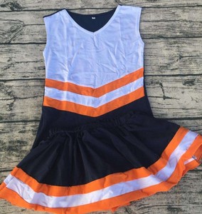 Ensemble uniforme de cheerleading vintage pour filles, style écolier, anti-plis, écologique, respirant, en polyester/coton, épaules dénudées - Product Image 5