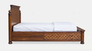 Solid Wood Traditional <b>Platform</b> <b>Bed</b> <b>Frame</b> Classic Wooden Bedroom Furniture for Home & Hotel - Product Image 2