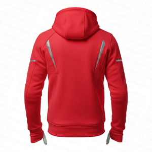 Custom Full Zip Men Reflective Motorcycle Armored Hoodie Kevlar Lined Winter <b>Biker</b> Riding Protective <b>Jacket</b> With Level 2 Armours - Product Image 4