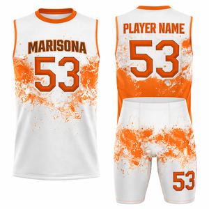 Ensemble d'uniformes de flag football personnalisés, fabricant OEM sous marque privée, maillot et short sublimés, séchage rapide, respirant, vêtements d'équipe - Product Image 5