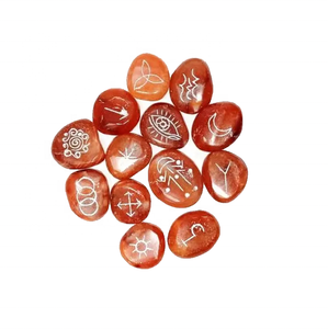 Alta calidad Karuna Red Cornelian Shape Stone 13 piezas Karuna Set Natural Healing Crystal Gemstone Karuna Set al por mayor - Product Image 1